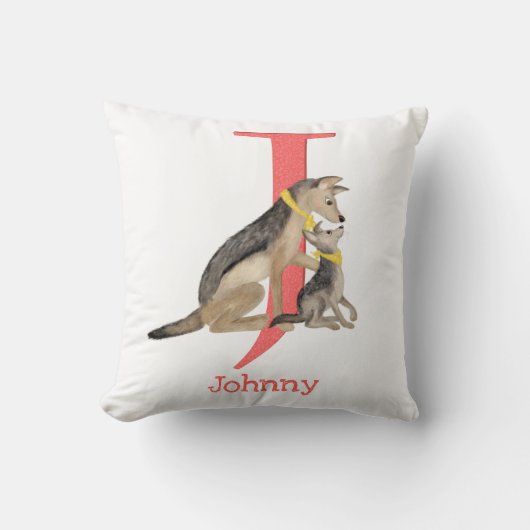 動物ABC Jはジャッカルクッション用 クッション (正面)