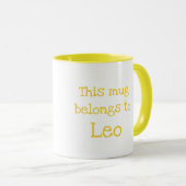 動物ABC Lはライオンのマグカップ マグカップ (正面右)