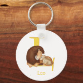 動物ABC Lはライオンキーリング用 キーホルダー (正面)