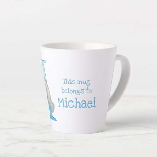 動物ABC Mは管理ラテマグ用 カフェラテマグ (右アングル)