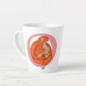 動物ABC Oはオランウータンラテマグ用 カフェラテマグ (左アングル)