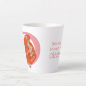 動物ABC Oはオランウータンラテマグ用 カフェラテマグ (正面)