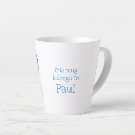 動物ABC Pはホッキョクグマのラテマグ用 カフェラテマグ (右アングル)