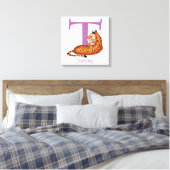 動物ABC Tはタイガーキャンバス印刷用 キャンバスプリント (インサイチュ (寝室))