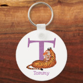 動物ABC Tはタイガーキーリング用 キーホルダー (正面)