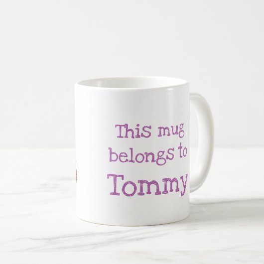 動物ABC Tはタイガーマグ用 コーヒーマグカップ (正面右)