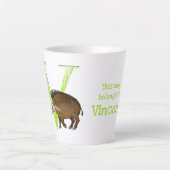 動物ABC Vはビサヤンの豚ラテマグ用 カフェラテマグ (正面)