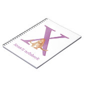 動物ABC Xはxerusノート用 ノートブック (左側)