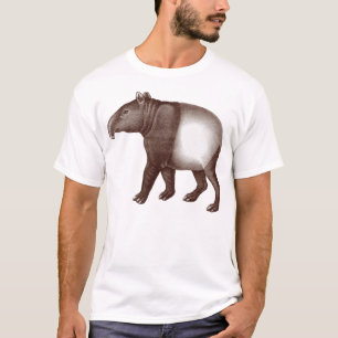 動物Tシャツ – アジアまたはマレーシアのタピール Tシャツ