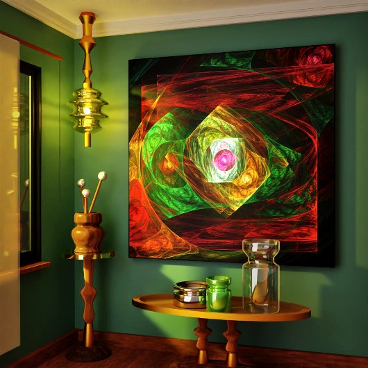 動的つながり抽象芸術キャンバスプリントプリント キャンバスプリント