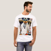 動的なスポーツのアウトラインT型 Tシャツ (正面フル)