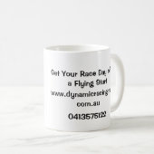 動的なレーシングメールコーヒー コーヒーマグカップ (正面右)