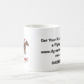 動的なレーシングメールコーヒー コーヒーマグカップ (中央)