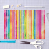 動的な水色のストライプ 薄葉紙 (クラフト)