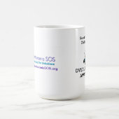 動的に挑戦されたマグ コーヒーマグカップ (中央)