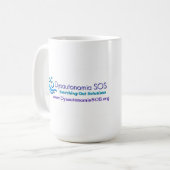 動的に挑戦されたマグ コーヒーマグカップ (正面左)