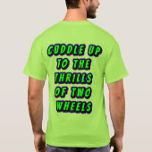 動的やる気を起こさせる文字デザイン Tシャツ (裏面)