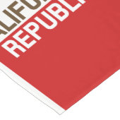 動的カリフォルニア州旗のグラフィック ショートテーブルランナー (コーナー)