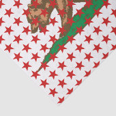 動的カリフォルニア州旗のグラフィック 薄葉紙 (詳細)