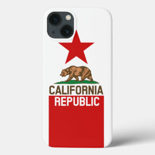 動的カリフォルニア州旗のグラフィック iPhone 13ケース