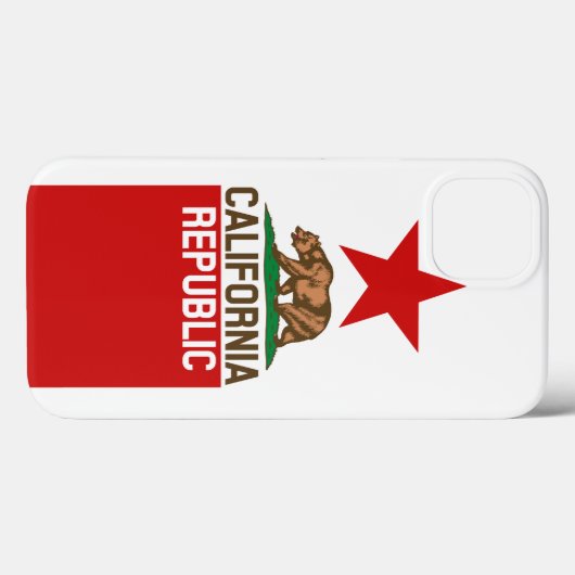 動的カリフォルニア州旗のグラフィック Case-Mate iPhoneケース (裏面 (横))