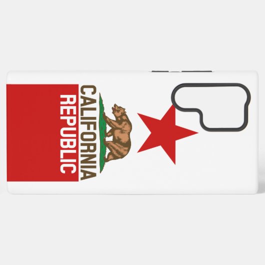 動的カリフォルニア州旗のグラフィック SAMSUNG GALAXYケース (裏面横)