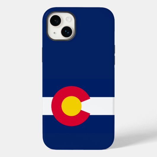 動的コロラド州旗のグラフィック Case-Mate iPhoneケース (裏面)