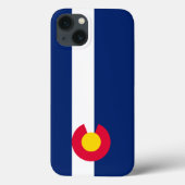 動的コロラド州旗のグラフィック Case-Mate iPhoneケース (裏面)