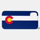 動的コロラド州旗のグラフィック Case-Mate iPhoneケース (裏面 (横))