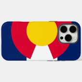 動的コロラド州旗のグラフィック Case-Mate iPhoneケース (裏面 (横))
