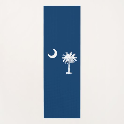 動的サウスカロライナ州旗のグラフィック ヨガマット (正面)