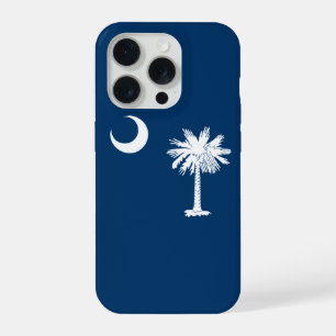 動的サウスカロライナ州旗のグラフィック iPhone 15 PROケース