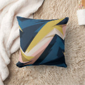 動的ジオメトリ抽象芸術アート クッション (ブランケット)