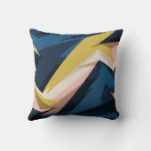 動的ジオメトリ抽象芸術アート クッション (裏面)