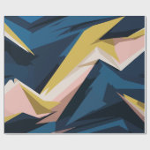 動的ジオメトリ抽象芸術アート ラッピングペーパー (フラット)