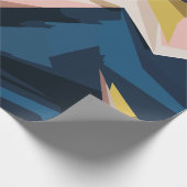 動的ジオメトリ抽象芸術アート ラッピングペーパー (角)