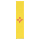 動的ニューメキシコ州旗のグラフィック ショートテーブルランナー (正面)