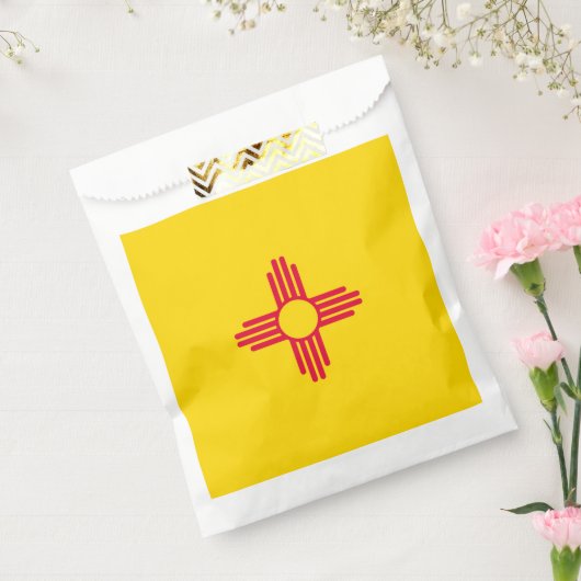 動的ニューメキシコ州旗のグラフィック フェイバーバッグ (封をした状態)