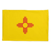 動的ニューメキシコ州旗のグラフィック 枕カバー (裏面)