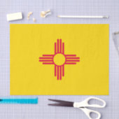 動的ニューメキシコ州旗のグラフィック 薄葉紙 (クラフト)