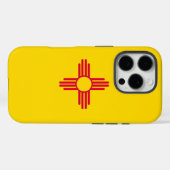 動的ニューメキシコ州旗のグラフィック Case-Mate iPhoneケース (裏面 (横))