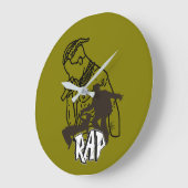 動的ヒップホップ実行者 ラージ壁時計 (傾斜)