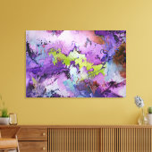 「動的フラグメント」コンテンポラリー抽象芸術 キャンバスプリント (インサイチュ (リビング))