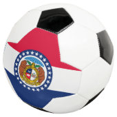動的ミズーリ州旗のグラフィック サッカーボール (3/4)