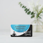 動的モダンQRcodeパーソナルトレーナーフィットネス 名刺 (スタンド正面)