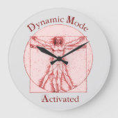 動的モード ラージ壁時計 (正面)