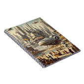 動的レトロ – 未来的な宇宙港Sci-Fi ノートブック (右側)