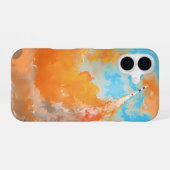 動的ロケット打ち上げ_iphoneケース iPhone 16ケース (裏面横)