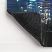 動的光ファイバケーブルのボトル灯 マウスパッド (コーナー)