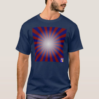 動的光勾配のTシャツ Tシャツ